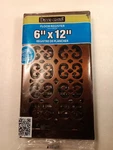 Decor Grates New Scroll 6X12 Rust Proof Rubbed Bronze Damper Register Vent Cover. Fixed Price $14.99.