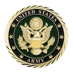 United Pacific 22975 1-3/4" U.s. Military Adhesive Metal Medallion Army -1. Fixed Price $26.95.