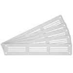 Repa Market 5-PACK 12X2 Inch Air Vent Cover/white Galvanized Steel Louvered. Fixed Price $91.58.