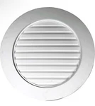 Ekena Millwork Gable Louver Vent 27" X Round Primed Polyurethane Paintable. Fixed Price $69.99.