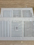 4 Pack New: Truaire 3-WAY Steel Wall Ceiling Register, 12" X 6" White 103M. Fixed Price $39.99.
