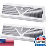 Yaocom 2 Pack 15IN Steel Baseboard Vent Covers Air Register Wall Floor White. Fixed Price $63.43.
