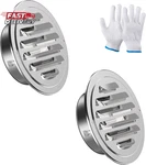 Stainless Steel Soffit Vents 4 Inch, Hg Power Round Cover With Screen Mesh,. Fixed Price $24.12.