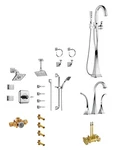 Brizo Virage Full Bathroom Hardware Collection Bundle In Polished Chrome. Fixed Price $6000.00.