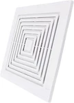S97011723 Bathroom Ceiling Fan Grille With 9-1/4" X 9" 0.325", White. Fixed Price $17.44.