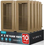 Voisen Floor Register 4X10, Brown 4"X10"-10 Pack,. Fixed Price $68.39.