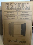 Handua 16X25 Steel Return Air Filter Grille, White. For Duct Opening Nib. Fixed Price $44.95.