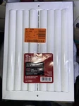 Everbilt 12 X 8 In. 2-WAY Aluminum Curved Blade Wall Ceiling Register 546-151. Fixed Price $25.99.