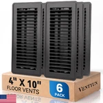 Ventyun 4 X 10 Floor Register Covers 6-PACK Walkable Powder-coated Metal. Fixed Price $71.32.
