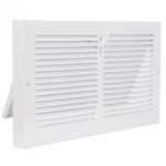 Imperial White Metal Baseboard Register - Plate Damper. Fixed Price $16.99.