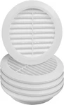 5PACK 4" Inch White Plastic Round Soffit Vent - Air Louver Grille Cover. Fixed Price $33.35.