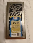 Imperial Painted Satin Nickel 4" X 10" RG3249 Floor Register. Sealed. Fixed Price $12.99.