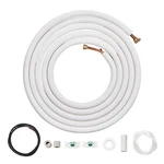 Vevor Mini Split Line Set 1/4"X1/2" X25 Ft Copper Tubing Ac W/ Connection Cable. Fixed Price $104.25.