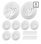 8 Pcs 6 Inch Round Vent Cover, Hvac Duct Diffuser With Screws. Fixed Price $68.00.