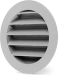 Calimaero Wsgg 4" Inch Gray Round Metal Air Vent Grill Cover Flat Louver With. Fixed Price $21.99.