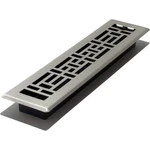 Decor Grates AJH214-NKL Oriental Floor Register, 2X14, Brushed Nickel Finish. Fixed Price $15.99.