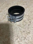 Carrier Bryant Payne 325423-401 Furnace Rubber Vent Connector Coupling W/ Clamps. Fixed Price $10.00.