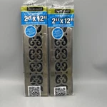 Lot Of 2! Decor Grates Scroll Steel Plated Antique Floor Register 2"X12" SPH212. Fixed Price $26.21.