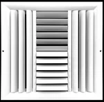 20"W X 20"H 4-WAY Aluminum Curved Blade Adjustable Air Supply Hvac Diffuser. Fixed Price $30.15.