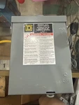 Squared DU221RB Safety Switch General Duty Non Fusible 30A 240VAC Pole Nema 3R. Fixed Price $42.50.