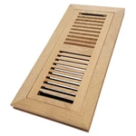Homewell White Oak Wood Floor Register, Flush Mount Vent With Damper, 4X12 Inch,. Fixed Price $52.62.