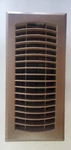 Hampton Bay 4" X 10" Hvac Resin Floor Register Mahogany Grain Finish Used. Fixed Price $6.99.