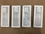 Ez-flo 61604 Steel Floor Air White Diffuser Louvered Design 12"X4" New. Fixed Price $68.00.