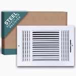 Steel Air Supply Diffuser 1-2-3-4 Way Vent Cover Grill For Sidewall & Ceiling. Fixed Price $15.70.