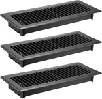 Sumnacon Pack Of 3 Floor Vent Covers Metal Register 4 X 12 Inch Black. Fixed Price $33.11.