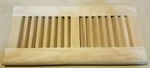 Unfinished Maple Natural Wood Self-rimming Floor Register Vent Cover Grille. Fixed Price $16.00.