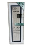 Aria Framed Floor Vent (lite) 3 In. 10 White - New, Open Box. Fixed Price $17.05.