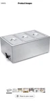 Sybo Commercial Grade Stainless Steel Bain Marie Food Warmer (missing 1 Bin). Fixed Price $100.00.