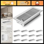 12 Pcs Heavy Duty Metal Floor Vents 4X10 Inch, Rust Proof Heat Air Register Cove. Fixed Price $116.99.