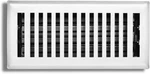 X 12" Contemporary Design Steel Floor Register Glacier White Finish. Fixed Price $16.00.