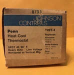 Vintage Penn T26T-3 Johnson Controls Temperature Thermostat Nos. Fixed Price $30.00.