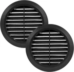Vent Systems 4'' Inch - Pack 2 Black Soffit Cover Round Air. Fixed Price $23.11.