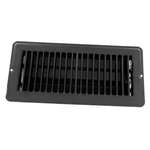 Jr Products 4" X 10" Black Steel Dampered Floor Register. Fixed Price $19.25.
