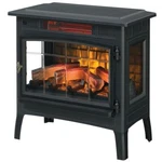 Black Infrared Quartz Electric Fireplace Stove Heater. Fixed Price $685.25.