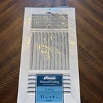 Accord Sidewall/ceiling Vent/ Register With 3-WAY Design, 12X6 Inch New. Fixed Price $7.99.