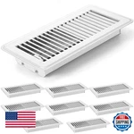 8 Pk 4X10" White Heavy Duty Metal Floor Heat Vent Covers Register Grille Home. Fixed Price $72.40.