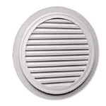 32" Round White Polyurethane Weather-resistant Gable Louver Vent By Fypon. Fixed Price $178.01.