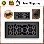 Air Floor Diffuser 4 X 12 Steel Vintage Decorative Vent Cover, Matte Black. Fixed Price $11.99.