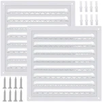 2 Pcs 8" X Attic Metal Shed Vents Gable Louver Grille With.... Fixed Price $25.16.