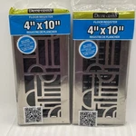 Lot Decor Grates 4 X 12 Art Floor Register Steel Plated Nickel Rust Proof. Fixed Price $29.95.