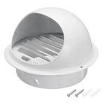 7" Vent Round Cover Stainless Steel Exterior Wall Air White. Fixed Price $34.65.