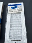 New Selkirk Adjustable Face Sidewall Ceiling Vent Register 12 X 6 White. Fixed Price $6.89.