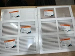 Set Of Ez Flo Return Air Grille Vent Covers White 61628 All Steel 14IN X 6IN. Fixed Price $39.99.
