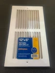 Truaire Smooth Glide 12 X6 Return Grille For Sidewall Ceiling. Fixed Price $17.00.