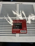 Everbilt 12 In. X Steel Return Air Grille White Paintable Ceiling Wall. Fixed Price $23.01.