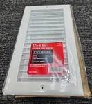 Everbilt 12" 6" Ceiling & Wall Register Smoothglide Damper/maximum Air Flow. Fixed Price $19.99.